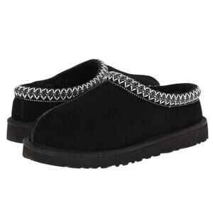 NEW UGG Tasman Leather Slip On Slippers with Knitted Collar